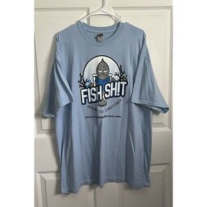 Fish Sh!t Shirt Men's Organic Soil Conditioner Fish Head Farms GIldan 2XL